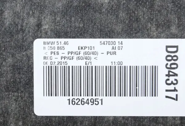 BMW 6er Heckkofferraumablage OEM 8050865 image 5