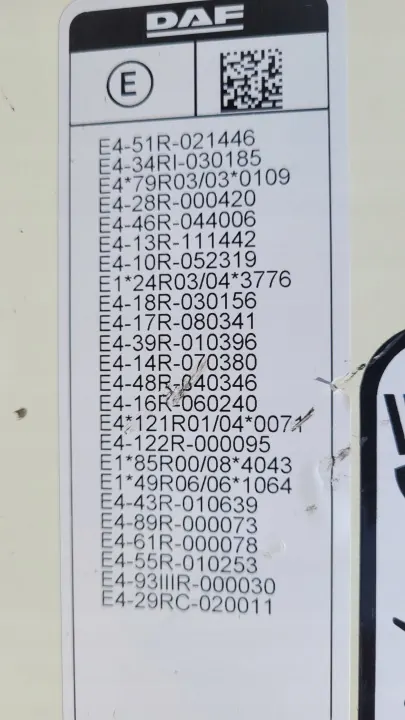DAF XF 106 Euro 6 ohjaamon etuseinä OEM 11111111 image 8