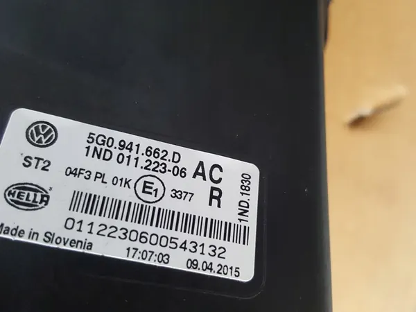 VW GOLF VII FAROL HALÓGENO ESQUERDO DIREITO image 8