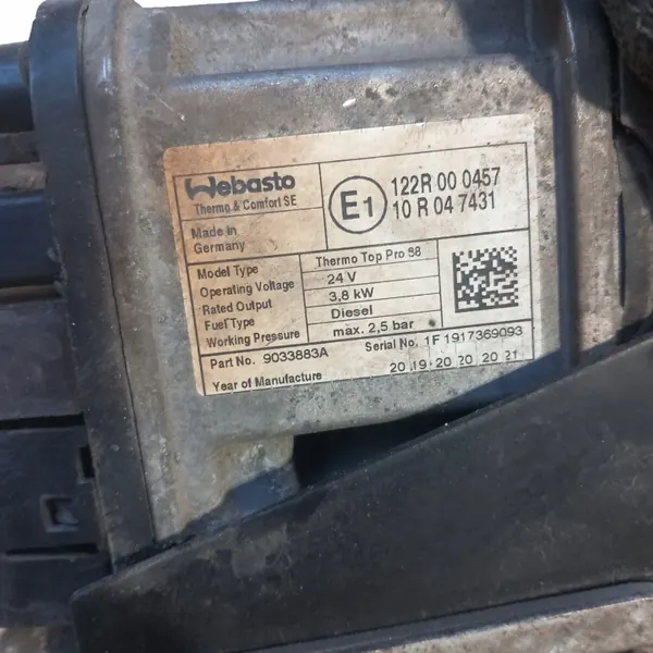 Webasto Thermo DAF XF 106 Lift OEM 2020447 image 7