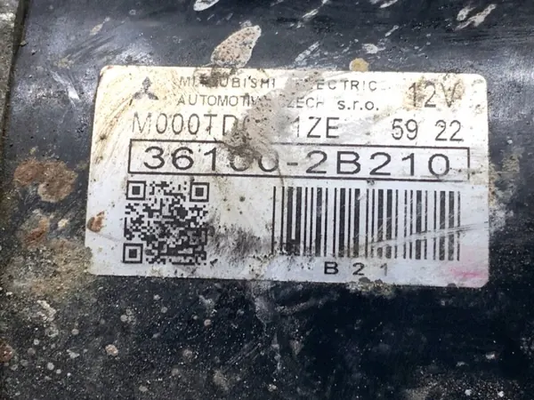Startmotor OEM 36100-2B210 för Hyundai Tucson 1.6 image 6