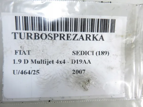 Turbocompresor Alfa Romeo 159 Fiat Croma 1.9 JTDM image 7