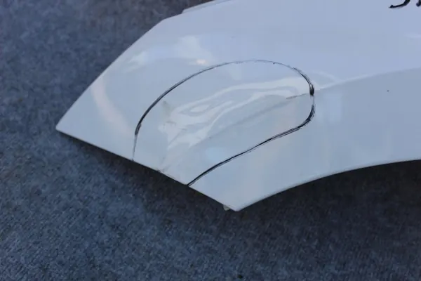 Vänster Skärm SKODA OCTAVIA IV Vit 5E3821105 image 3