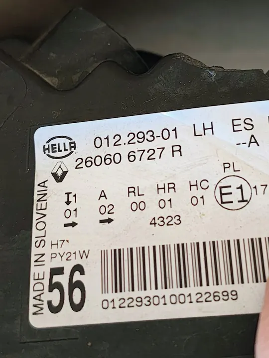 Vasen etuvalaisin Renault Scenic IV 260606727R image 4