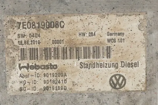Webasto parkeerverwarming OEM 7E0819008C VW T5 image 10