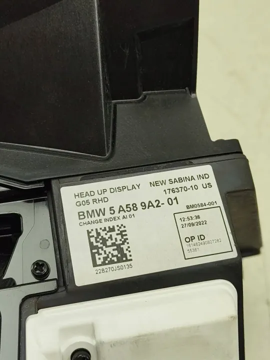 Écran HUD BMW X7 G07 OEM 5A589A2 - Occasion image 4