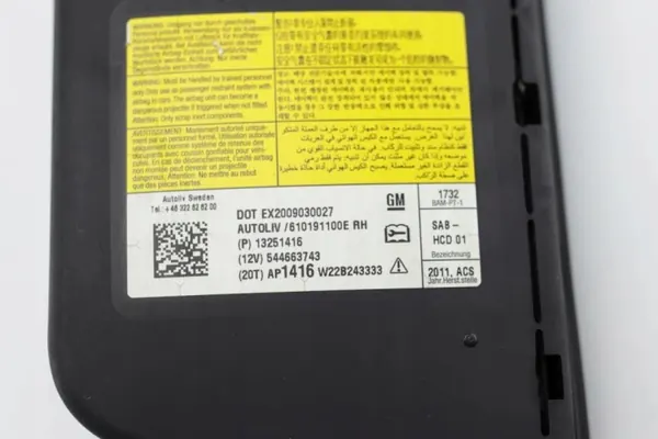 OEM 13251416 Oikea Verho Chevrolet CRUZE 2010 image 3