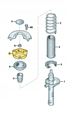 Stötdämpare Lagerkudde OEM 5Q0412331F image 3