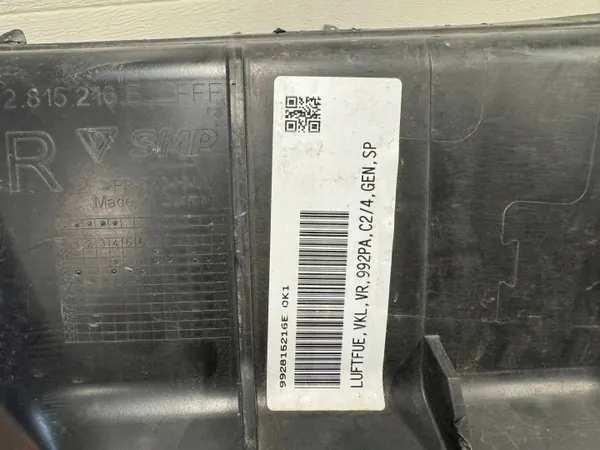 Conduto de ar Porsche 911 992 OEM 992815216E image 6