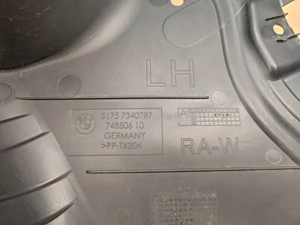 OEM 7340787 Vasen taka-aluslevy BMW G30/G31 image 5