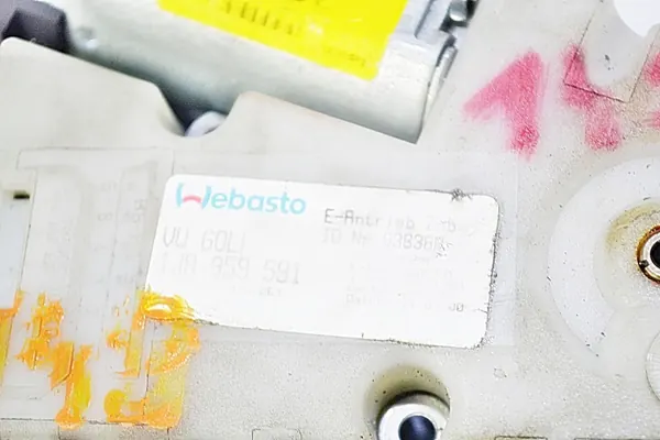 Motor de teto solar VW Golf OEM 1J6959591 Webasto image 9