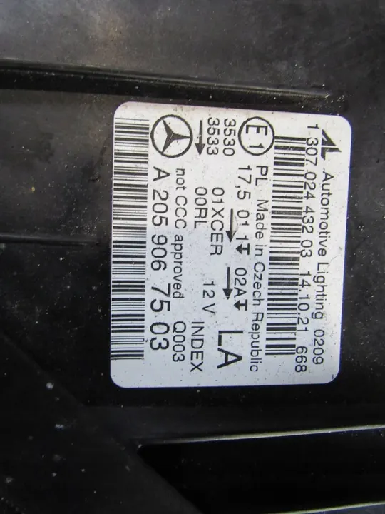 Linker koplamp Mercedes-Benz C W205 A2059067503 image 7