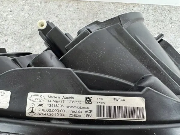 RECHTER KOPLAMP MERCEDES GLK LIFT A2048201039 image 5