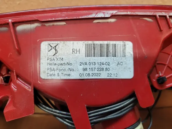 OEM 9815722980 Vänster Bakljus för DS7 image 3