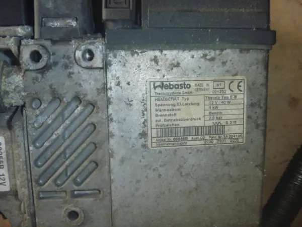 AUDI A4 B6 2.0B Webasto Aquecimento 021232 image 3
