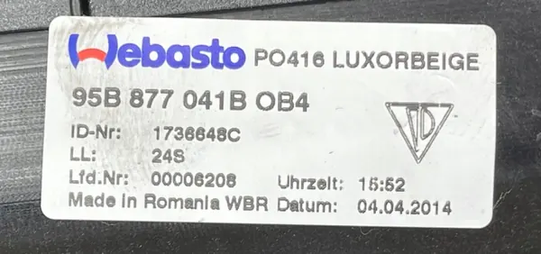 Techo Panorámico Porsche OEM 95B959591A para Macan S image 7