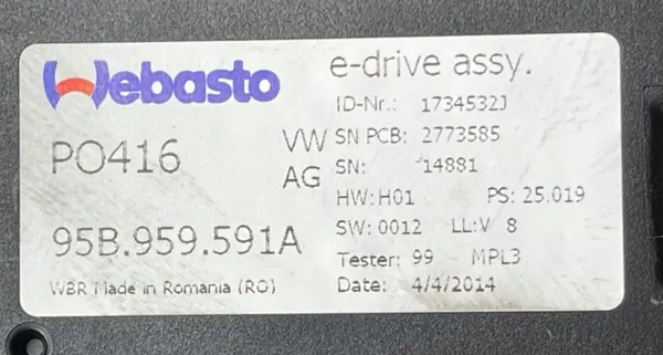 Techo Panorámico Porsche OEM 95B959591A para Macan S image 9