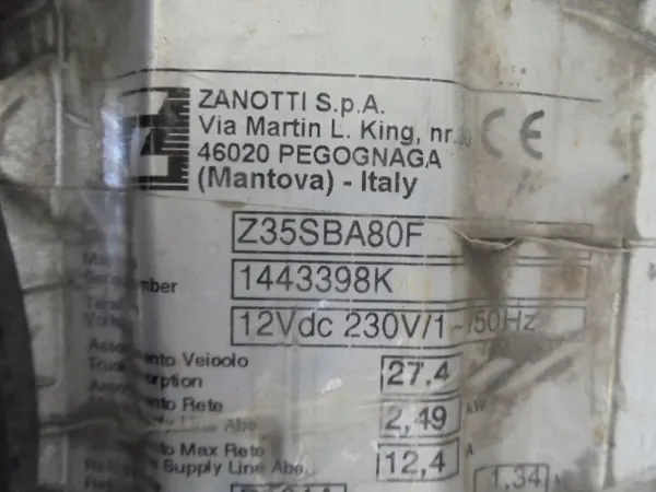 Elektromotor OEM 1111 für Zanotti Z25S/Z35S 230V image 4