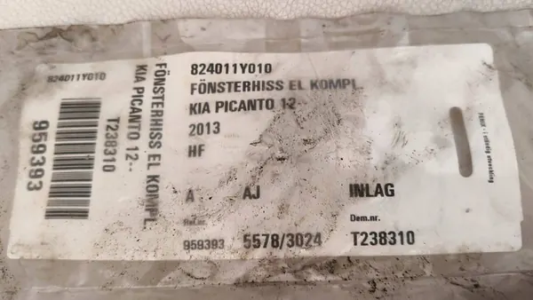 KIA Picanto Etuikkunan nostin 824011Y010 image 3