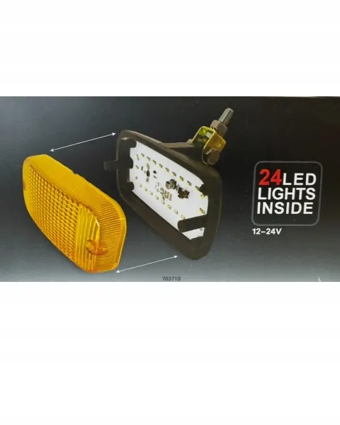 Feu DRL LED Jaune 24 LED Jour 12-24V OEM 8721129703710 image 4
