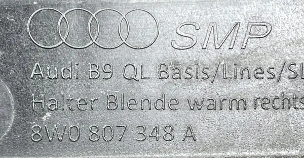 AUDI A4 B9 Suporte de saída de escape direito 8W0807348A image 3