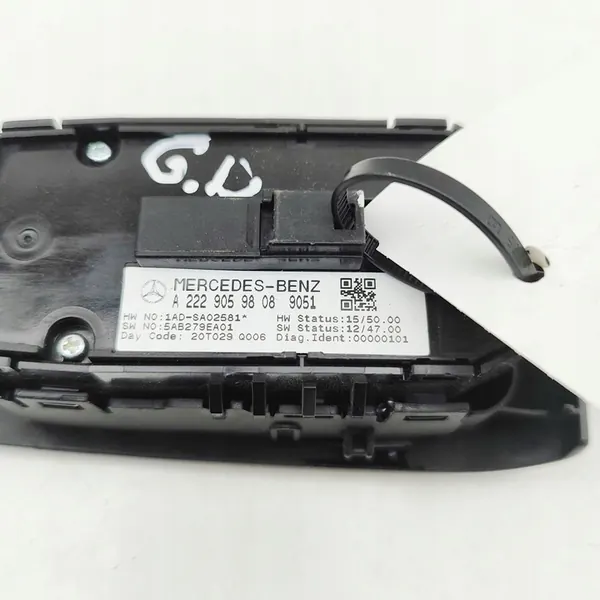 Raamknop MERCEDES S KLASSE W222 A2229059808 image 6