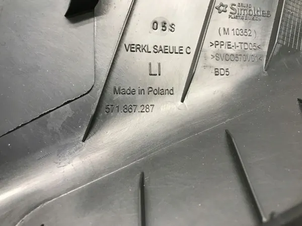 VW TIGUAN III 2025 Tampa do pilar traseiro esquerdo OEM 571867287 image 6