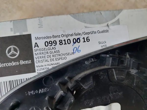 Insert Miroir Droit OEM A0998100616 - Mercedes W205 image 9