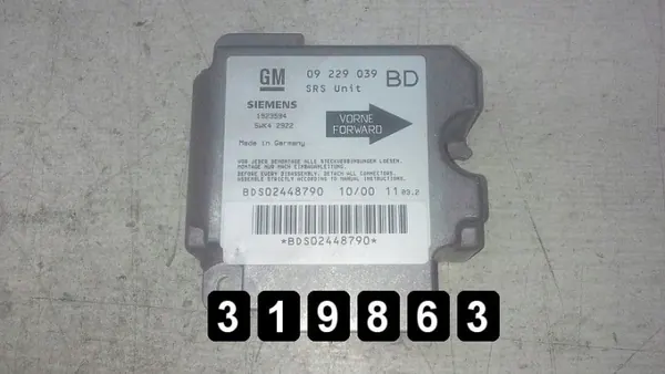 ECU Opel Vectra usado OEM AM-319863 image 2