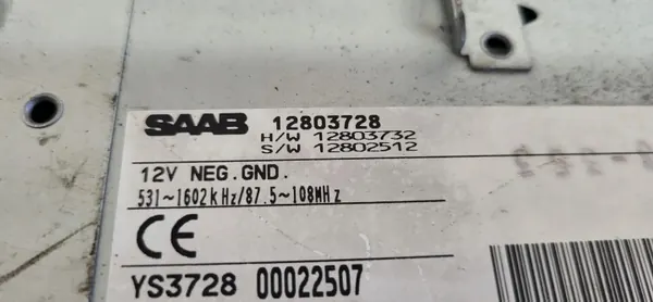 Saab 9-3 radio tuner förstärkare OEM 12803728 image 4