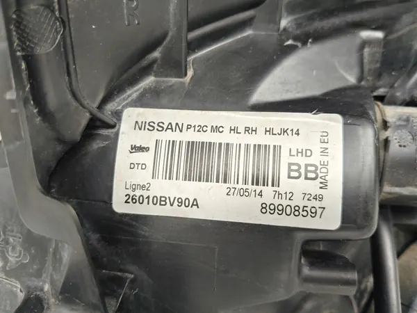 Oikea Ajovalo Nissan Juke 10- Linssi image 10