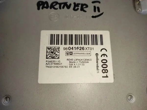 PEUGEOT OEM 98041626XT Radio-CD för Partner 2 II image 5