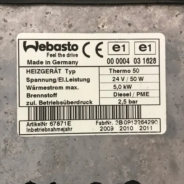 Webasto Thermo 50 24V 5,0kW Diesel Lämmityslaite image 4
