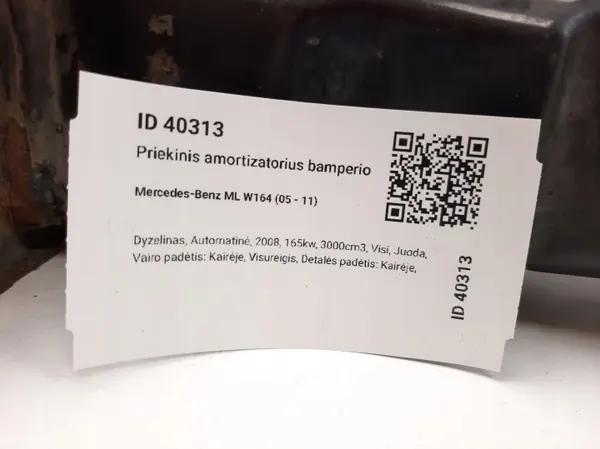 Mercedes-Benz OEM 03881931 Framstötdämpare för stötfångare image 6