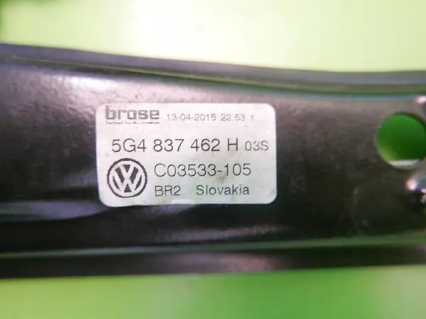 Mecanismo de vidro elétrico dianteiro direito VW Golf VII 5G4837462H image 5