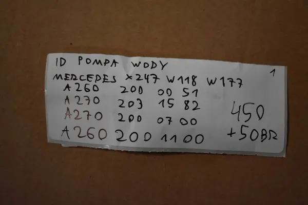 Vattenpump Mercedes X247 W118 W177 image 4