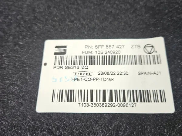 OEM 5FF867427 Garniture Coffre Gauche Cupra Formentor image 4