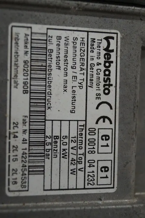 Aquecedor Webasto OEM 3C0815005AP para VW Passat CC B7 image 3