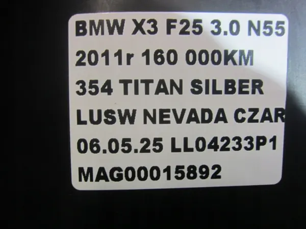 BMW X3 F25 Oikea ilmanotto-putki OEM 7210486 image 7