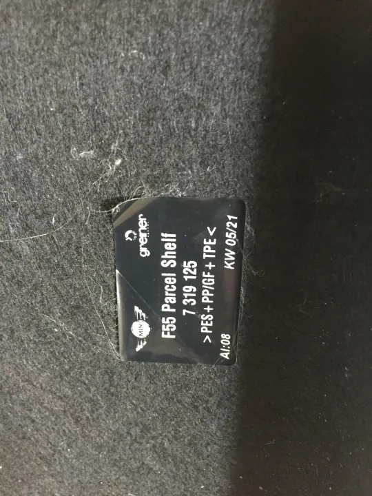 MINI Cooper F55 bakluckshylla OEM 7319125 image 3