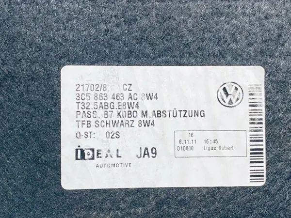 VW Passat B7 Kofferraummatte OEM 3C5863463AC - Gebraucht image 3