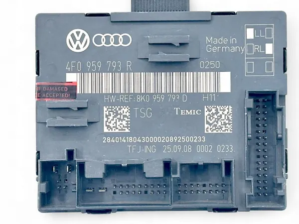 Audi deurregelmodule OEM 4F0959793R Gebruikt image 3
