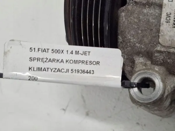 Airco compressor Fiat 500X 1.4 M-Jet OEM 51936443 image 8