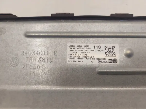 Airbag de rodilla OEM SSP13268 para VW Golf VI Scirocco image 3