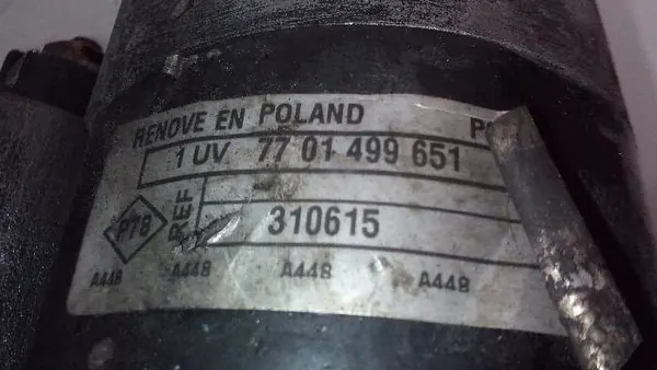 Motor de arranque Renault Twingo 1.2 B 7701499651 image 7