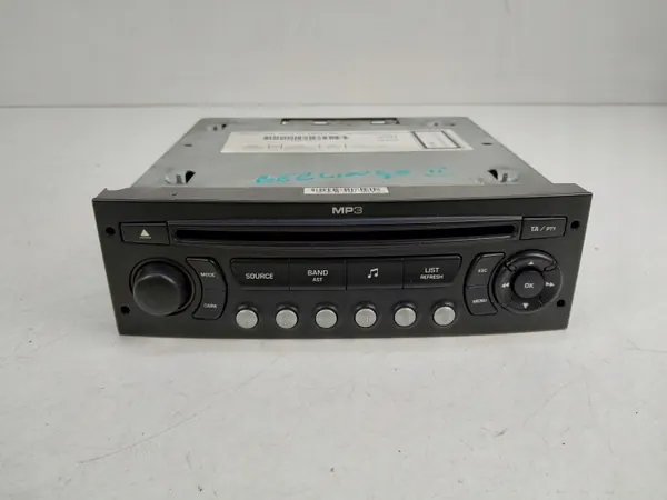 Rádio de fábrica OEM 9666393777 CD MP3 para Citroen Peugeot image 2