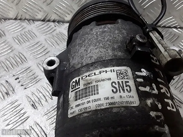 Ilmastointikompressori Opel Zafira 2012 OEM 15540748 image 6