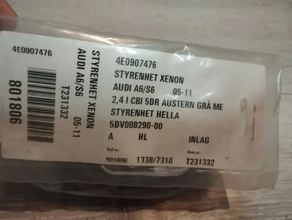 Xenonljusmodul Audi A6 S6 C6 4F 4E0907476 image 3