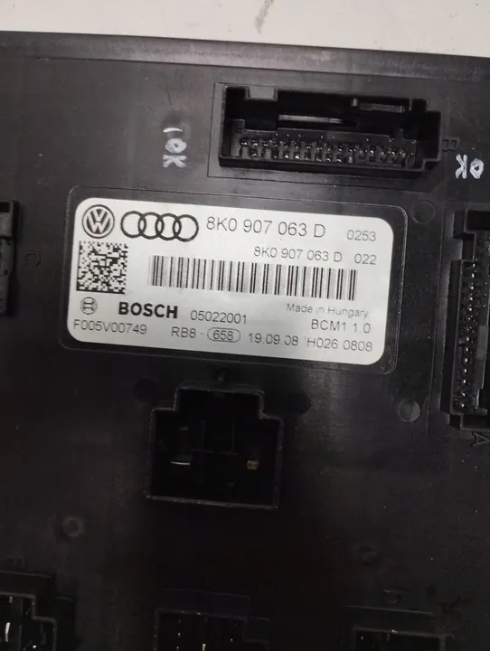 Módulo de Controle de Conforto Audi A4 B8 8K0907063D image 2