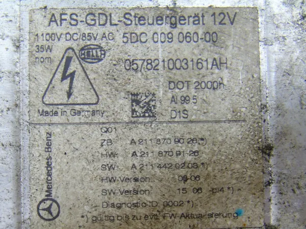 Xenon Converter Mercedes Benz E W211 A2118709026 image 2